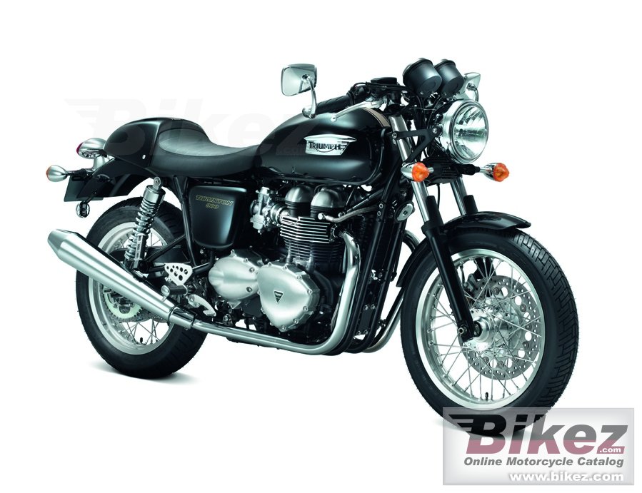 Big Triumph thruxton picture and wallpaper from Bikez.com